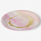 Waterverf Marmer Bridal Baby shower Bord (Gekanteld)