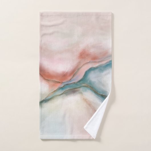 Waterverf Marmer Flow Abstract Bad Handdoek (Handdoek)