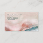 Waterverf Marmer Flow Abstract Visitekaartje (Achterkant)
