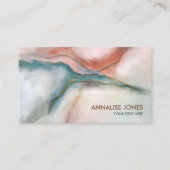Waterverf Marmer Flow Abstract Visitekaartje (Voorkant)