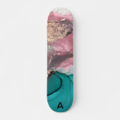 Waterverf Marmer Gepersonaliseerd Persoonlijk Skateboard (Voorkant)