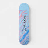 Waterverf Marmer Gepersonaliseerd Persoonlijk Skateboard (Voorkant)