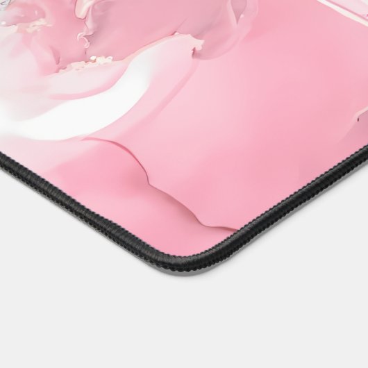 Waterverf Marmer Gepersonaliseerde Script Naam De Bureaumat (Hoek)