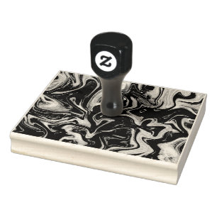 Waterverf Marmer Textiel Rubber Stamp 4X5 Rubberstempel