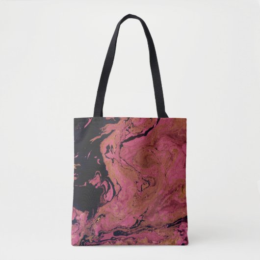 Waterverf, marmer tote bag (Voorkant)