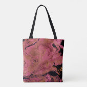 Waterverf, marmer tote bag (Achterkant)