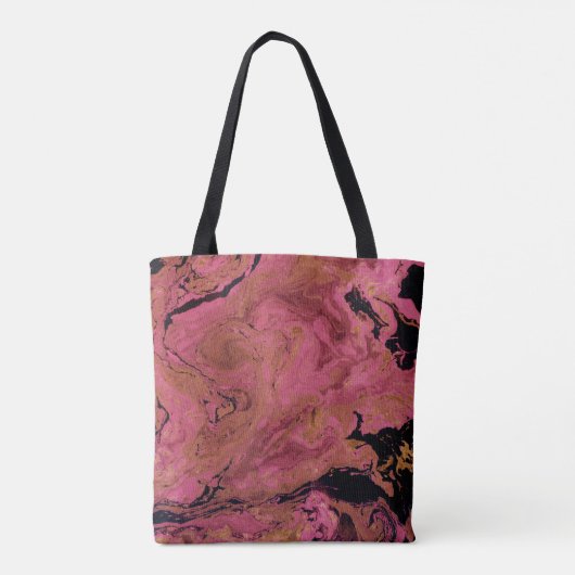 Waterverf, marmer tote bag (Achterkant)