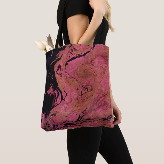 Waterverf, marmer tote bag (Dichtbij)