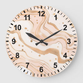 Waterverf marmer Wall klok