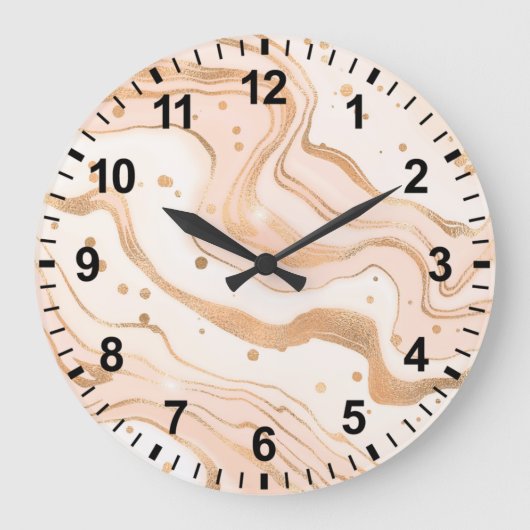 Waterverf marmer Wall klok (Voorkant)
