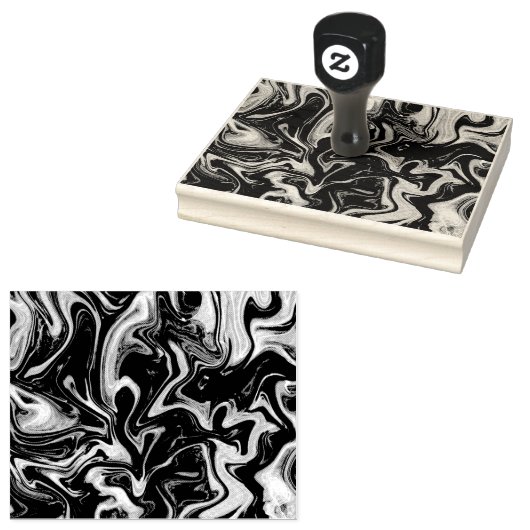 Waterverf Marmeren Textuur Rubber Stamp 4X5 Rubberstempel (Gestempeld)