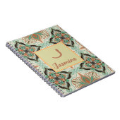 Waterverf Marokkaanse Bloemmunt gepersonaliseerd Notitieboek (Rechterzijde)