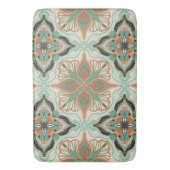 Waterverf Marokkaanse Floral Tegel Badmat (Voorkant Verticaal)