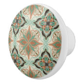 Waterverf Marokkaanse Floral Tegel Keramische Knop (Rechts)