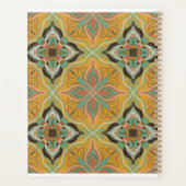 Waterverf Marokkaanse geeloraal gepersonaliseerd Planner (Achterkant)