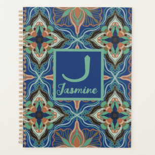 Waterverf Marokkaanse Marrakech Floral gepersonali Planner