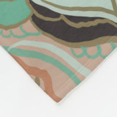 Waterverf Marokkaanse pasta Floral Fleece Deken (Hoek)