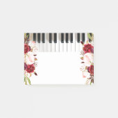 waterverf Marsala bloeit piano Post-it® Notes (Voorkant)