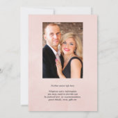 Waterverf Marsala en Blush Floral Wedding Kaart (Achterkant)