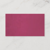 Waterverf Marsala en Blush Floral Wedding Plaatskaartje (Achterkant)