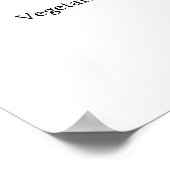 Waterverf Marsala en Gouden Trouwdinermenu Poster (Hoek)