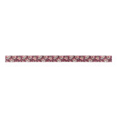 Waterverf marsala floral patroonpartij lint (Voorkant)