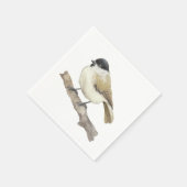 Waterverf Marsh Tit Servet (Hoek)