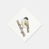 Waterverf Marsh Tit Servet (Hoek)