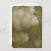 Waterverf Martini Olive Elegante Kerst Kaart (Achterkant)