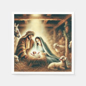 Waterverf Mary Joseph & Jesus Geboorteplaats Decou Servet (Voorkant)