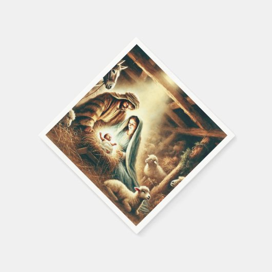 Waterverf Mary Joseph & Jesus Geboorteplaats Decou Servet (Hoek)