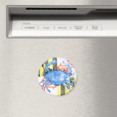 Waterverf maryland vlag en blauwe krab magneet (Insitu (Vaatwasser))