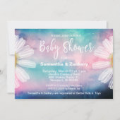 *~* Waterverf Mason Jar Rustic Baby shower Floral Kaart (Achterkant)