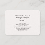 *~* Waterverf Massage Therapist massage therapie Visitekaartje (Achterkant)