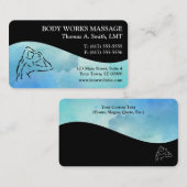 Waterverf Massage Visitekaartjes (Voorkant / Achterkant)