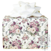 Waterverf Mauve Bloemige Cadeaupapier