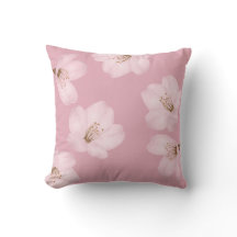 Waterverf Mauve Cherry Blossom Sakura Pillow