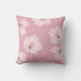 Waterverf Mauve Cherry Blossom Sakura Pillow Kussen