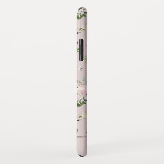 Waterverf Mauve Floral Pattern Case-Mate iPhone Case (Achterkant/rechts)