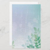 Waterverf Meadow Briefpapier (Voorkant / Achterkant)