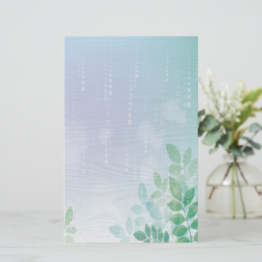 Waterverf Meadow Briefpapier (Staand voorkant)