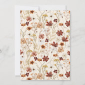 Waterverf Meadow Flowers Baby shower Uitnodiging (Achterkant)