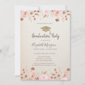 Waterverf Meadow Glitter Pet Afstuderen Kaart (Voorkant)