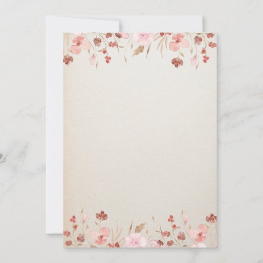 Waterverf Meadow Glitter Pet Afstuderen Kaart (Achterkant)