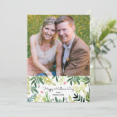 Waterverf Meadow Moederdag-fotokaart Kaart (Staand voorkant)