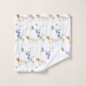 Waterverf Meadow Seamless Patroon Bad Handdoek (Wasdoekje)