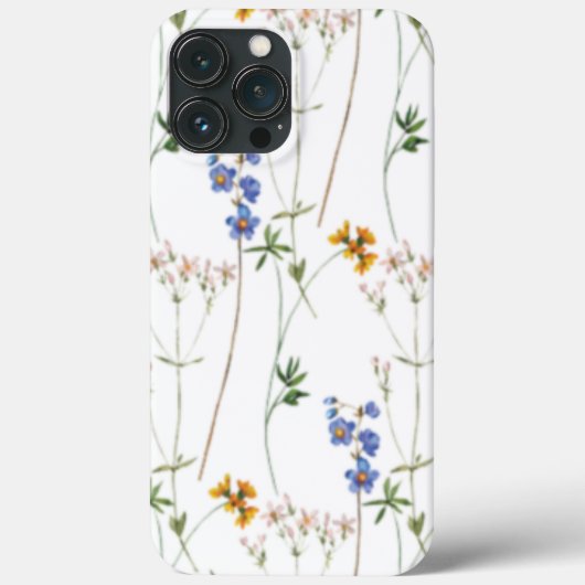 Waterverf Meadow Seamless Patroon Case-Mate iPhone Case (Achterkant)