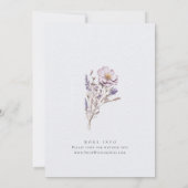 Waterverf Meadow Wildflower Bohemian Bruiloft Kaart (Achterkant)