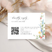 Waterverf Meadow Wildflower Bohemian Bruiloft RSVP