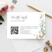 Waterverf Meadow Wildflower Bohemian Bruiloft RSVP